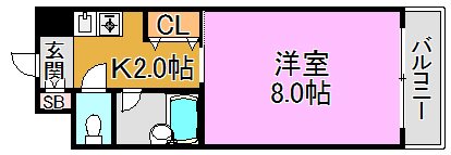アベニューリップル長田パートⅠ 間取り図