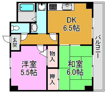 グランディールシャトー 間取り図