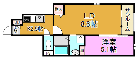 メゾン・アルカディア 間取り図