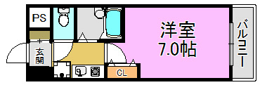 グランドオーク高井田 間取り図