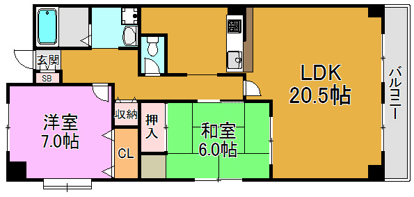 ベルビュー 間取り図