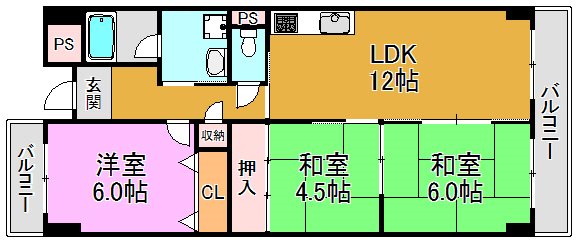 パレグリシーヌ 間取り図