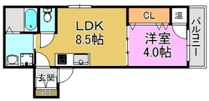 グリッター長田 間取り図