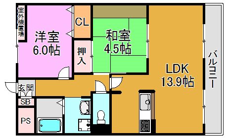 メディオグリシーナＦ 間取り図