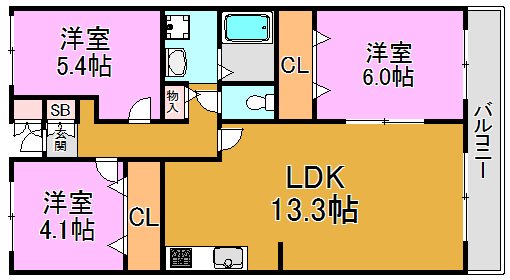 コート・ザ・ルピナス 間取り図