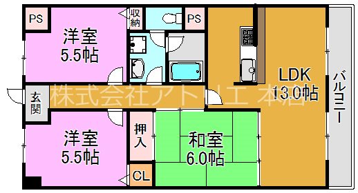 グランドハイツ 間取り図