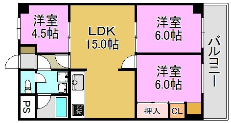 シャトー寿楽 間取り図