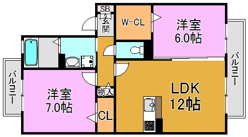レフィナード 間取り図