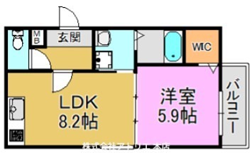 フジパレス稲田本町 間取り図