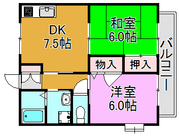 K&amp;#39;S　Pastral 間取り図