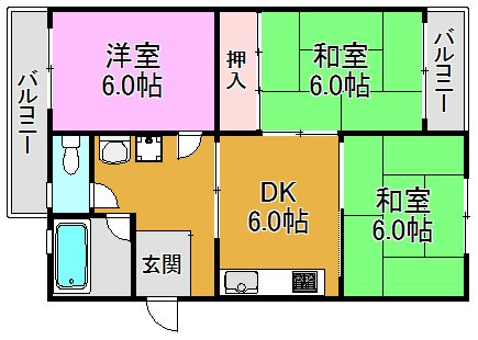 マンション島田 間取り図