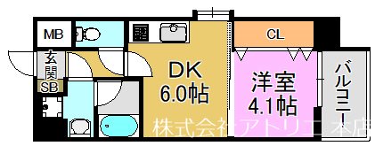 グランカーサ高井田 間取り図