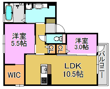 ラフィーネ徳庵 間取り図