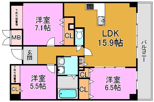 ポイントモーアⅡ 間取り図