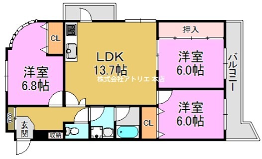 イーストパーク 間取り図