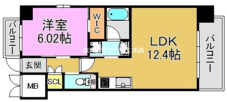 プレジオ森河内ASIAN 間取り図