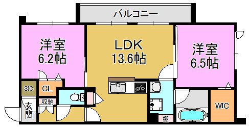シャーメゾン　フォルトゥーナ 間取り図