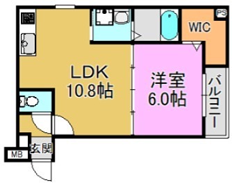 フジパレス稲田本町 間取り図