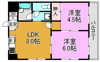 カーソル高井田 間取り図