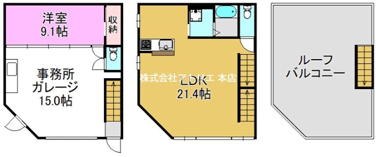 御厨ガレージハウス 間取り図