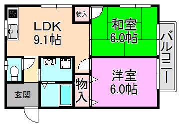 K&amp;#39;S　Pastral 間取り図