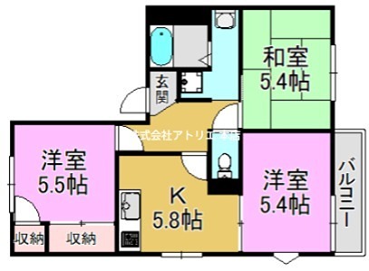 Verde Pallazo箕輪 間取り図