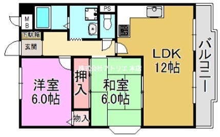 メゾンエスポアール（東大阪） 間取り図