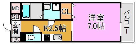 ゼファー東大阪 間取り図