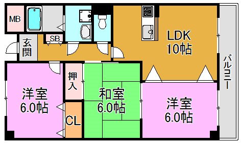 グランドゥール・シェソワ 間取り図
