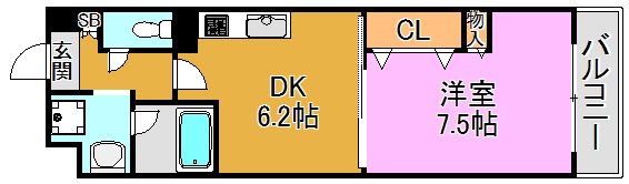 アールパンション高井田 間取り図