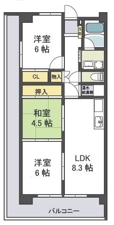 フローラ長田 間取り図