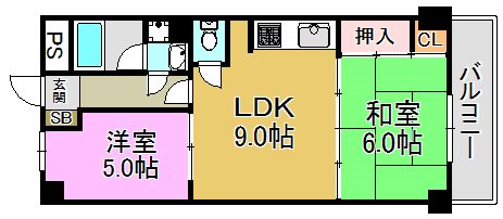 シャトー寿楽 間取り図