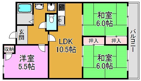 新家グランドハイツ 間取り図