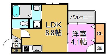 グリッター長田 間取り図