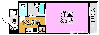 ロータリーマンション長田東 間取り図