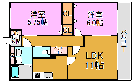 メゾンドエトワール 間取り図