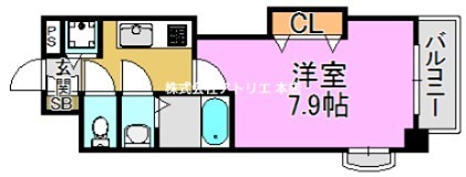 Luxe長田 間取り図