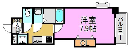 Luxe長田 間取り図