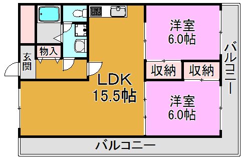 長田センタービル 間取り図