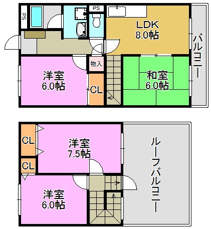 美杜里ハイム 間取り図