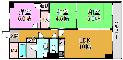 メゾンプランシェール 間取り図