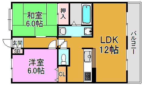 クレージュ 間取り図