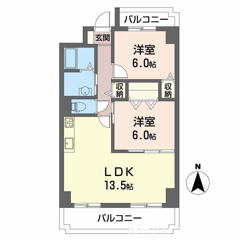 メディオグリシーナＦ 間取り図