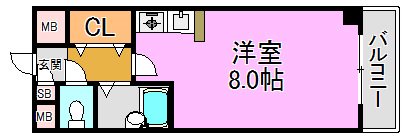 ハイグレース長田 間取り図