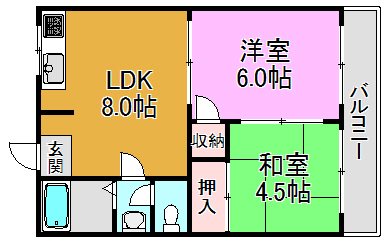第二コーポ春日荘 間取り図