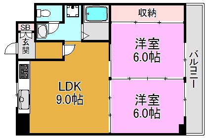 高井田青山ビル 間取り図