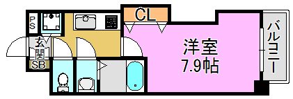 Luxe長田 間取り図