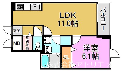 ベリーブロッサム 間取り図