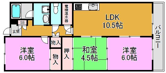 フローラ長田 間取り図