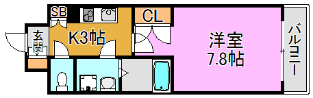 CASSIA高井田North Court 間取り図
